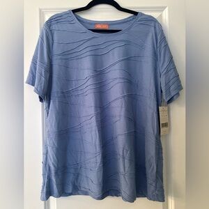4/$20 Blue Textured Top